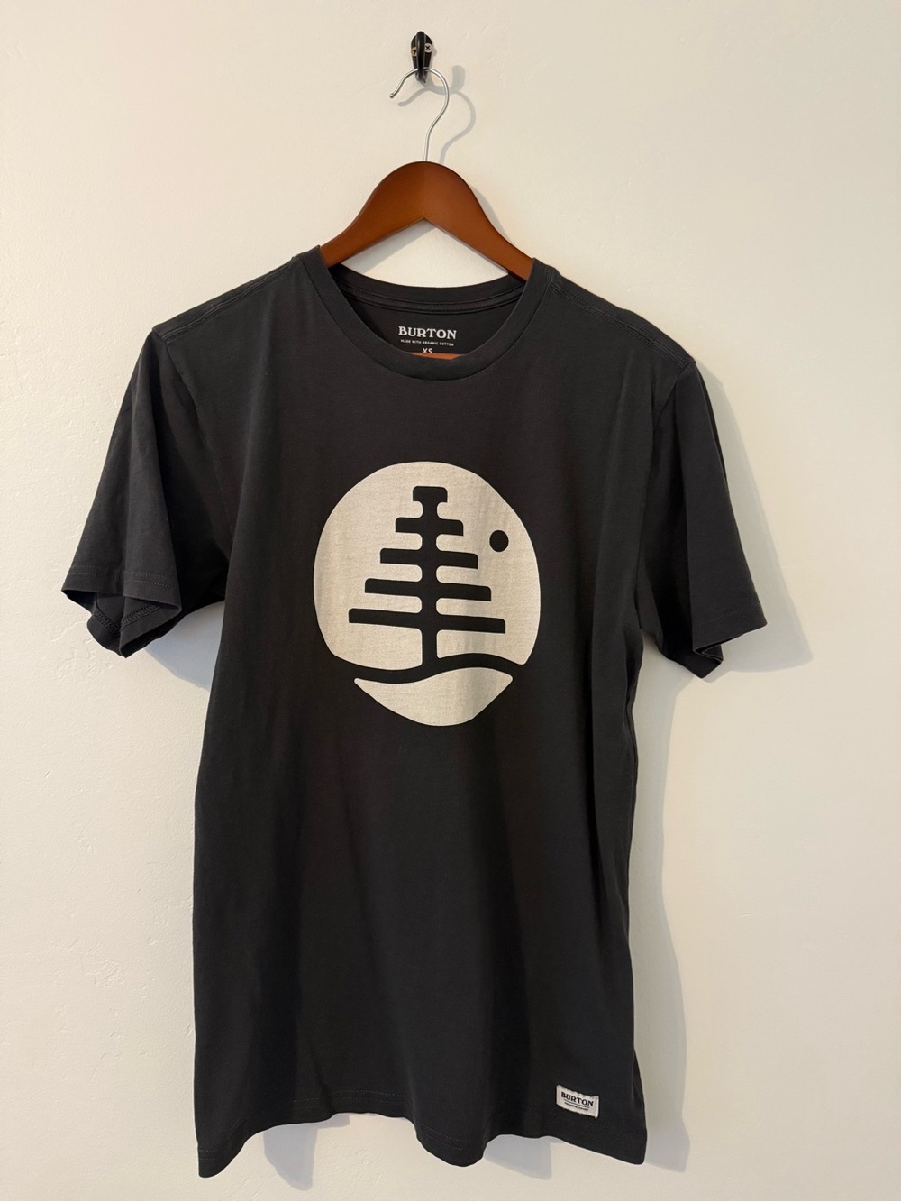 Burton Black Short‑Sleeve Tee with Off‑White Logo